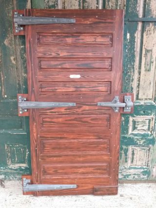 Vintage Jamison Wood Walk - In Refrigerator/freezer Door No Paint