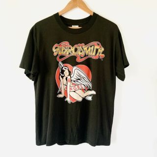 1987 Aerosmith " Permanent Vacation " Vintage Tour Band Rock Tee Shirt 80s 1980s