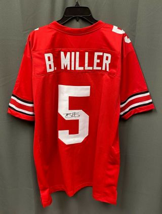 Braxton Miller 5 Signed Ohio State Buckeyes Jersey Auto Sz Xl Jsa Witnessed