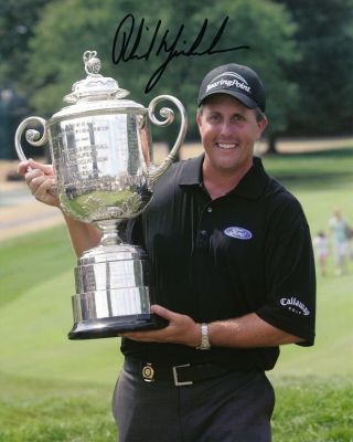 Phil Mickelson - Signed 8x10 Photo - Jsa - Mild Crease