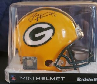 Paul Hornung Autographed Signed Green Bay Packers Mini Helmet Leaf