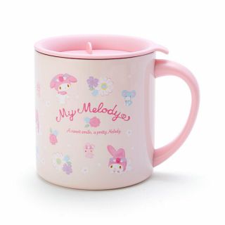 My Melody Pink Stainless Mug Cup With Lid 300ml Sanrio Kawaii 2020 Gift