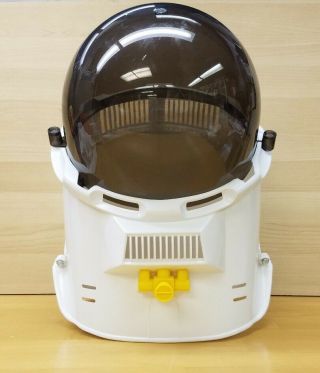 Vintage 1969 Ideal " Star Team " Nasa Astronaut Space Helmet Black & Yellow Rare