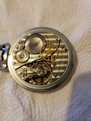 VINTAGE RARE WWII WW2 HAMILTON AN - 5740 - 1 G.  C.  T.  22 JEWELS OPEN FACE POCKET WATCH 5