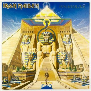 Iron Maiden • Powerslave • 1984 Us Sterling Textured Vinyl Record Lp Ex