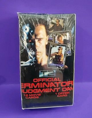 Official Terminator 2: Judgement Day Movie Card Box 1991