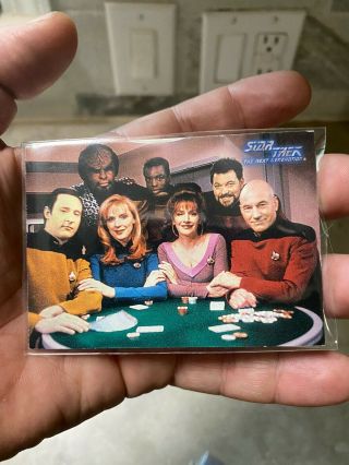 1994 Skybox Star Trek Tng Season 1 Qvc Promo Card Limited To 10,  000