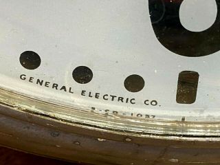 Vintage Large GENERAL ELECTRIC WALL CLOCK School Industrial Lighted w Glass Face 2
