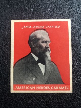 1932 Us Caramel Presidents R114 Set Break 20 James Abram Garfield