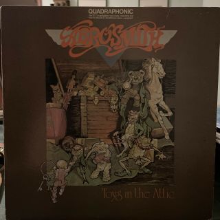 Aerosmith Quad Vinyl Toys In The Attic Lp Pcq 33479 Quadraphonic Rare