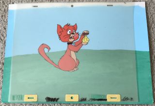 Filmation Cartoon Painted Production Cel & Background Sabrina 1970’s.  Archie