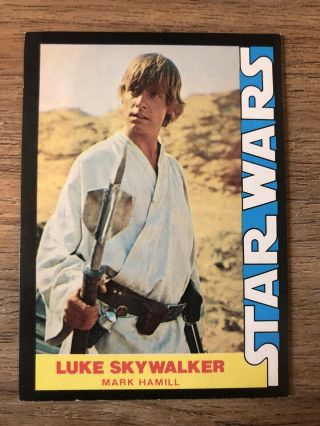 Luke Skywalker 1977 Star Wars Wonder Bread 1 Card Very Rare