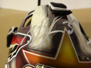 Signed BRIAN BOUCHER Autographed Phoenix Coyotes Mini Goalie Helmet Hockey NHL 3