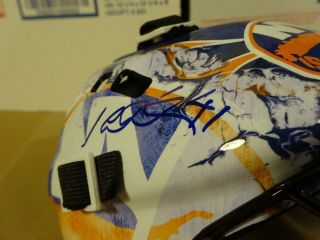 Signed JAROSLAV HALAK Autographed NY Islanders Mini Goalie Helmet Hockey NHL 3