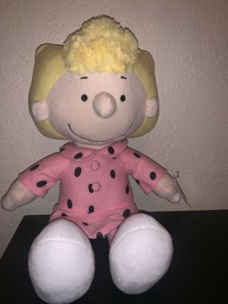 Peanuts Sally Brown Plush Girl Doll Cedar Fair Entertainment Charlie Brown