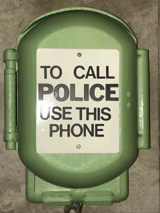 Custom Vintage Old York Police Call Box Phone Nypd Telephone