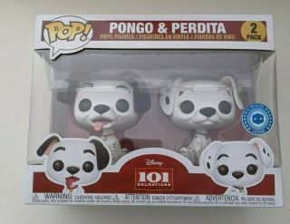 Funko Pop Disney 101 Dalmatians 2 Pack - Pongo & Perdita Popinabox Exclusive