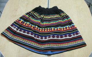 Vintage Seminole Indian Skirt 5 Stripe Skirt