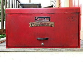 Vintage Snap - on Tools KR - 56 Top Tool Box: 6 - Drawer,  Patina,  Minimal Rust,  MiUSA 2
