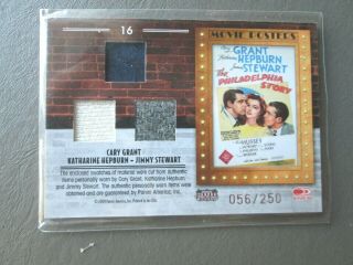 2009 Donruss Americana - Movie Posters - 16 Cary Grant,  K.  Hepburn & J.  Stewart