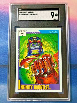 1991 Marvel Universe 134 Infinity Gauntlet Thanos Sgc 9 Low Pop Psa 9?