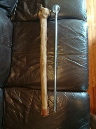Vintage Selmer Clark 30 Inch Drum Major Mace Baton With Case Marching Band Rare