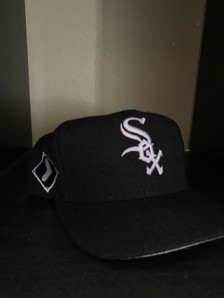 Vintage Chicago White Sox American Needle Blockhead Snapback Hat Wool Cap 2pac