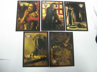 The Crow City Of Angels Kitchen Sink 1996 Set Of 5 Cards Exclusive Promo Set