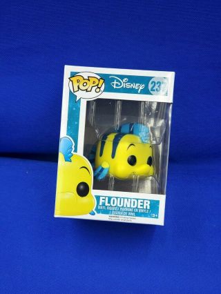 Funko Pop Disney The Little Mermaid Flounder 237 Box Has Creasing/staining