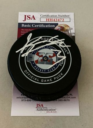 Keith Yandle Signed Florida Panthers 25th Anniversary Official Game Puck Jsa