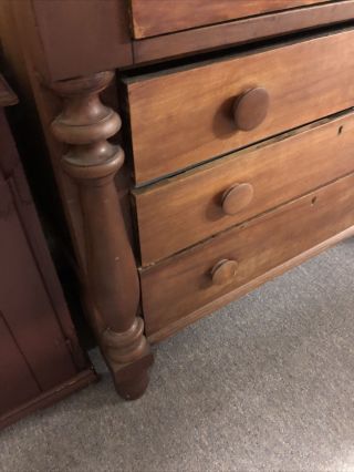 Antique Empire Cherry Chest of Drawers Dresser 2