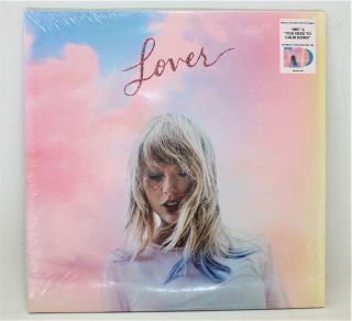 Taylor Swift ‘lover’ 2019 Double Coloured Vinyl Lp In Gatefold - M10