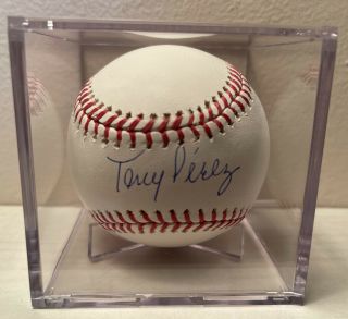 Tony Perez Cincinnati Reds / “big Red Machine” Team Member Autographed Baseball