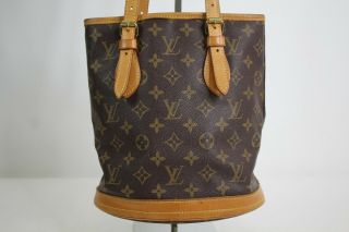 Vintage Louis Vuitton Petit Pm Bucket Bag Monogram Brown Made In Usa Sd1927
