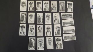 Cigarette Cards,  Set Australian Cricketers By B.  Morris Issued In 1925 Good Cond