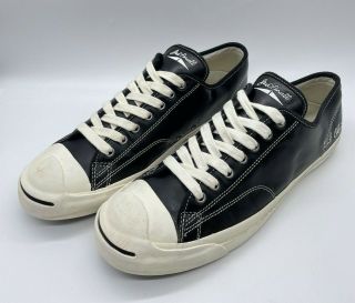 Vintage Converse Jack Purcell Kurt Cobain Sneaker Shoes Black Size 12