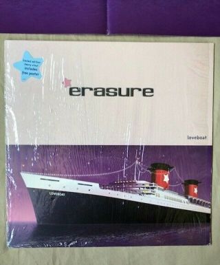 Erasure Loveboat Limited 2000 Uk Import Ultra Rare Lp Vinyl W/ Poster In Shrink