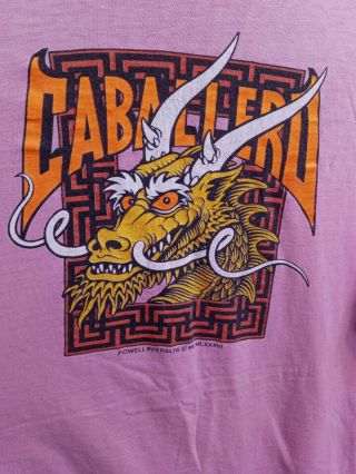 Vintage Steve Caballero T - Shirt Powell Peralta 1986