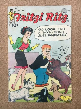 1953 Fritzi Ritz Comic 31 - Early Peanuts Charles Schultz - United Features Vg,