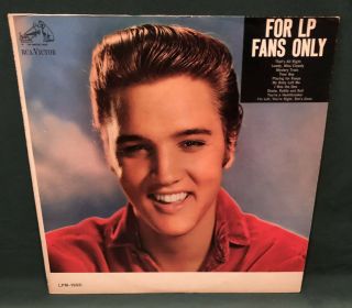 Elvis Presley Rca Lpm - 1990 For Lp Fans Only Lp H 2s/4s White Top Mono 1965 Nm