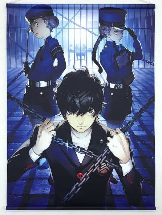 Persona 5 Hero Joker A1 Tapestry Wall Scroll Official Atlus Tokyo Game Show 2016