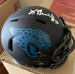 Laviska Shenault Jacksonville Jaguars Signed Eclipse Mini Helmet Beckett
