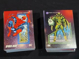1992 Marvel Universe Complete Card Set.