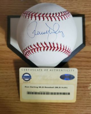 Mets Ron Darling Signed Official Major League Baseball W/steiner
