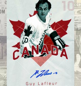 Guy Lafleur Team Canada Autographed 8×10