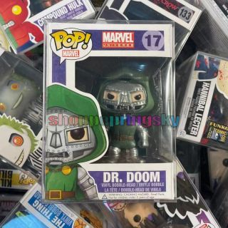 Funko Pop！marvel Dr.  Doom 17 Extremely Rare Vaulted Retired With Protector