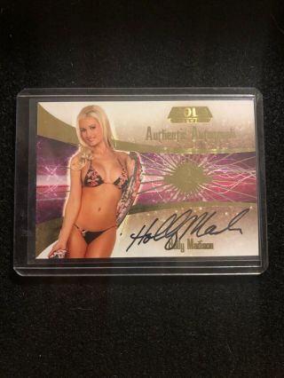Holly Madison 2007 Benchwarmer Gold Edition Auto Autograph Playboy 8 Of 30