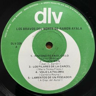 Los Bravos Del Norte De Ramon Ayala - Un Rinconcito En El Cielo [LP VINYL] 1985 2