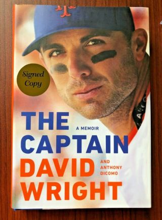 The Captain A Memoir By David Wright Signed Autographed 1st Edition Hardcover