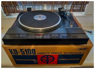 Kenwood Kd - 5100 Rare Vintage Quartz Direct - Drive Fully - Automatic Turntable